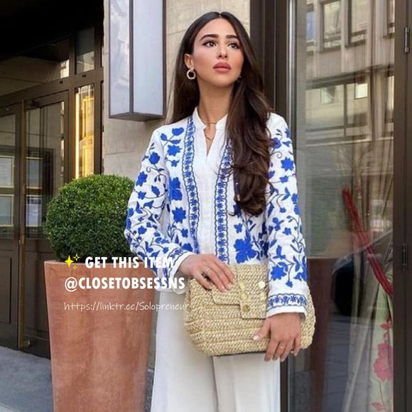 LAST ONE!!! BLOGGER FAVE!!! ZARA Linen Blend Jacket* - Picture 7 of 16